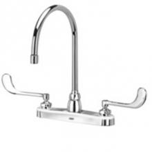 Zurn Industries Z871C6-XL - AquaSpec® kitchen sink faucet with 8'' gooseneck and 6'' wrist blade hand