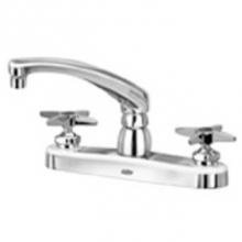 Zurn Industries Z871G2-XL - AquaSpec® kitchen sink faucet with 8'' cast spout and cross handles