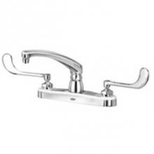 Zurn Industries Z871G6-XL - AquaSpec® kitchen sink faucet with 8'' cast spout and 6'' wrist blade han
