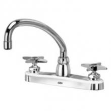 Zurn Industries Z871J2-XL - AquaSpec® kitchen sink faucet with 9-1/2'' tubular spout and cross handles