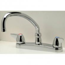 Zurn Industries Z871J3-XL-18F - -XL FAUCET, 8'' KITCHEN 5 3/8'' GOOSENECK SPOUT, DOME HANDLES ''18F&
