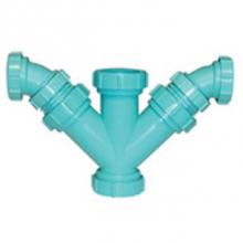 Zurn Industries Z9A-YYRB-4X2-F - 4''x2'' Reducing Double Wye and 45 Deg Elbows w/Fusion Seals