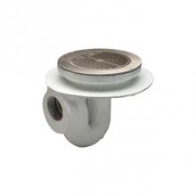 Zurn Industries ZN300-4NH-C - 11'' Rd Thoroflush Drain w/ Polished Nickel Top-CC