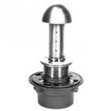 Zurn Industries ZN350-4NH-G-SS - GalvanizedTerrace Planting Area Drain w/ Polished Nickel Top-Mesh Screen