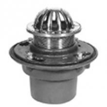Zurn Industries ZN415-4NH-6G - CI Floor Drain w/ 6'' Rd Adj Polished Nickel Strainer w/ Dome
