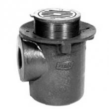 Zurn Industries ZN355-2IP - Prison Cell Floor Drain, 2'' IP Threaded Conn w/ Polished Nickel Top