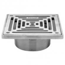 Zurn Industries ZS400-8SS-USA - 304SS 8'' Sq Adj Strainer w/ Slotted Grate 334516665-USA 100Per cent