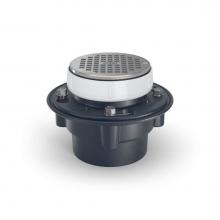 Zurn Industries EZ1-PV4 - EZ1 5'' Rd Nickel Bronze Top w/4'' PVC Solvent Weld Outlet PN 3155820092