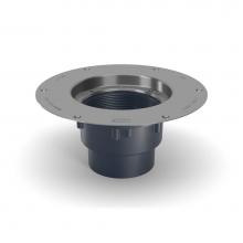 Zurn Industries EZC2-PV3-DP - EZ2 PVC Cleanout Body w/SS Deck Plate, 3''X 4'' Outlet PN 3162400096