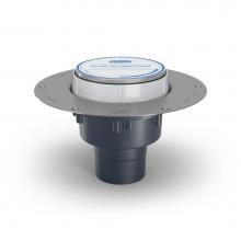 Zurn Industries EZC2-PV2 - EZC2 PVC Cleanout w/5'' NB Head, SS Deck Plate and 2''X3'' Outlet PN