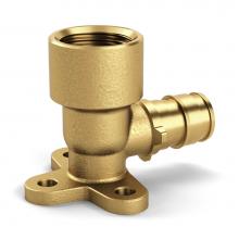 Zurn Industries QEDE44BFGX - F1960 Expansion XL Brass Drop Ear Elbow - 3/4'' EX PEX x 3/4'' FPT