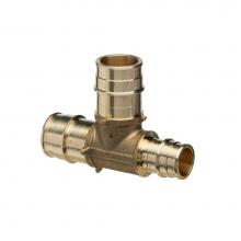 Zurn Industries QET545GX - F1960 Expansion XL Brass TEE  - 1'' EX PEX x 3/4'' EX PEX x 1'' EX P