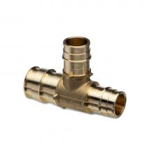 Zurn Industries QET655GX - F1960 Expansion XL Brass TEE  - 1-1/4'' EX PEX x 1'' EX PEX x 1'' EX