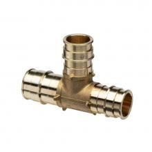 Zurn Industries QET766GX - F1960 Expansion XL Brass TEE  - 1-1/2'' EX PEX x 1-1/4'' EX PEX x 1-1/4'&