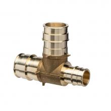 Zurn Industries QET878GX - F1960 Expansion XL Brass TEE  - 2'' EX PEX x 1-1/2'' EX PEX x 2'' EX