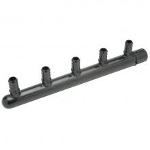 Zurn Industries QPM53-5 - Polymer Multi-port Tee - (1) 1'' PEX Crimp Inlet (closed end) w/ (5) 1/2'' PEX