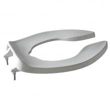 Zurn Industries Z5956SS-AM - (k) WHITE PREMIUM OPEN FRONT TOILET SEAT,ELONGATED,ZurnSHIELD