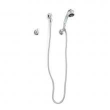 Zurn Industries Z7000-HW9 - Handwall w/60''MetalHose,VB,Elbow,Flange,2 Wall Hooks