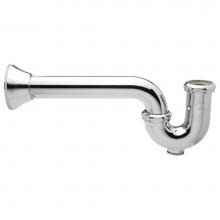 Zurn Industries Z8702-9BD-PC - P-Trap with Wall Bend and Cleanout, 1 1/2'' Inlet, 1 1/2'' Outlet, 17 Gauge, B