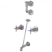 Zurn Industries Z873E2-EVB - AquaSpec® 8'' Clinical Service Sink Faucet - 6 ¼'' Spout, Elevated V