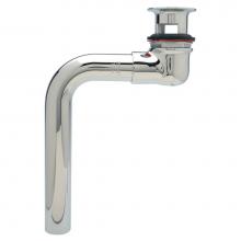 Zurn Industries Z8746-PC - Open-Grid Offset Lavatory Drain Strainer, 17-Gauge 1 1/4'' x 8 3/4'' Tailpiece