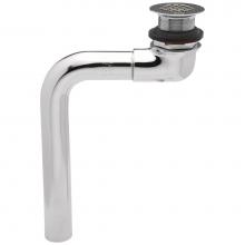 Zurn Industries Z8746NOF-PC - Open-Grid Offset Lavatory Drain Strainer, 17-Gauge 1 1/4'' x 8 3/4'' Tailpiece