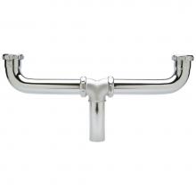 Zurn Industries Z8758-SC - Center Outlet Waste Tee with Arm, 17-Gauge, Slip Joint Connection, 1 1/2 x 16'', Cast Br