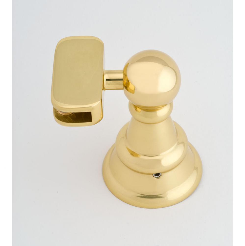 Pair Of Mounting Brackets Only Polished Brass