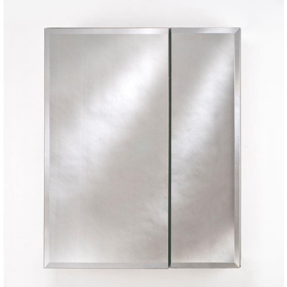 Double Door 28X30 Recessed Broadway Beveled
