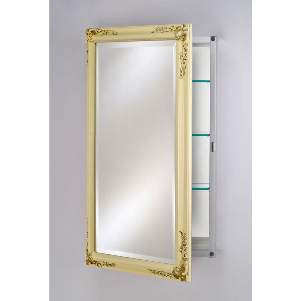 Single Door 16X26 Recessed Basix Plus Antique Biscuit