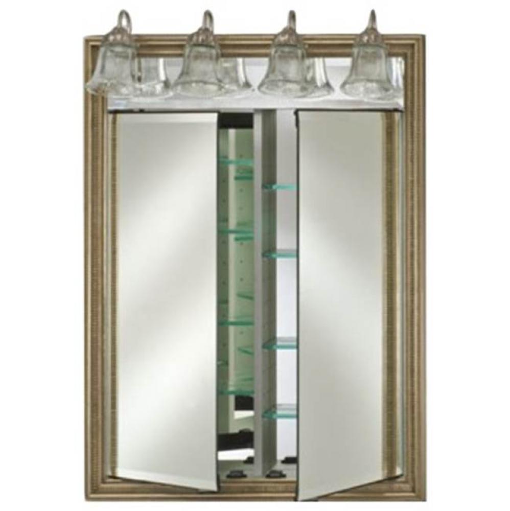 Dd/Lt 24X34 Recessed Soho Fluted Chrome