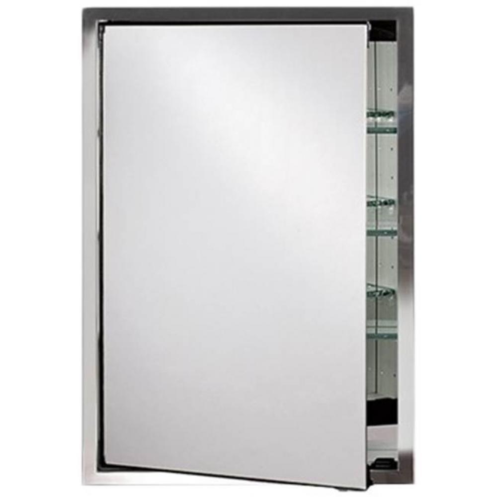 Urban Steel 1''Stainless Frame Med Cabinet-Brushed-Large 22X28