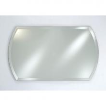 Afina Corporation RM-932-H - 20X32 Double Arch Top Frameless Beveled Hung Horizontal-No Tilt Brackets