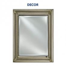 Afina Corporation SD2834RDECSV - Single Door 28X34 Recessed Decor Antique Silver