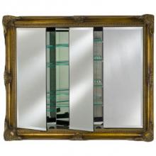 Afina Corporation TD5140RDECSV - Triple Door 51X40 Recessed Decor Antique Silver