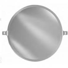Afina Corporation RM-418-CR-C - 18'' Round Frameless With Tilt Brackets Polished Chrome Traditional Brackets
