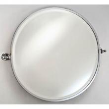 Afina Corporation RM-820-SN - 24'' Round Framed With Brass Gear Style With Tilt Brackets & Trim Satin Nickel