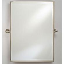 Afina Corporation RM-826-BR - 20X26 Rectangular Framed With Brass Gear Style With Tilt Brackets & Trim Polished Brass