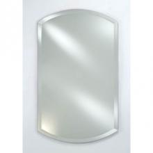 Afina Corporation RM-920 - 20X35 Scallop Top Frameless Beveled - No Tilt Brackets