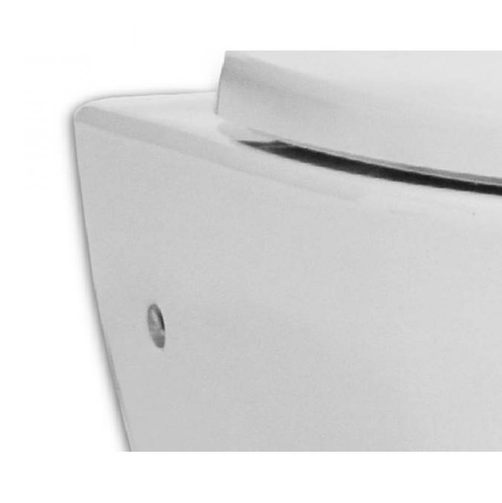 Wallhung Button Caps MB-205 White (pair)