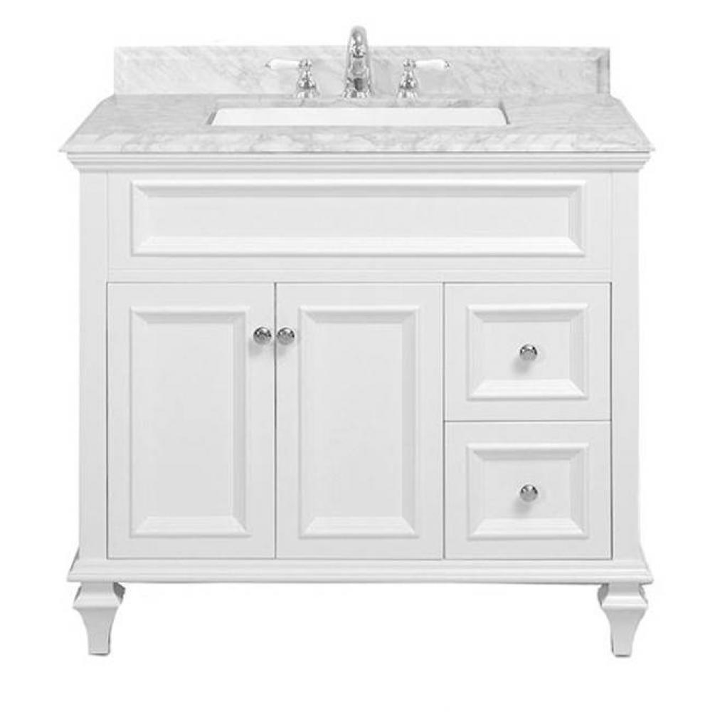 Presley Vanity Cabinet, 36-in Matte White