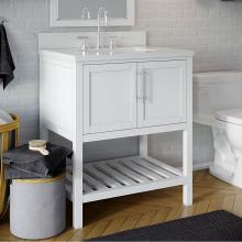 Icera V-6330.11 - Riose Vanity Cabinet (w towel shelf) 30-in, Matte White