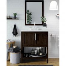 Icera V-6336.207 - Riose Vanity Cabinet (w towel shelf) 36-in, Weathered Oak