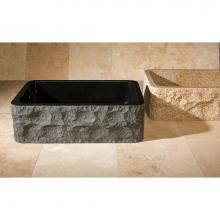 Stone Forest C04-33  BL - Farmhouse Sink, Chiseled Apron