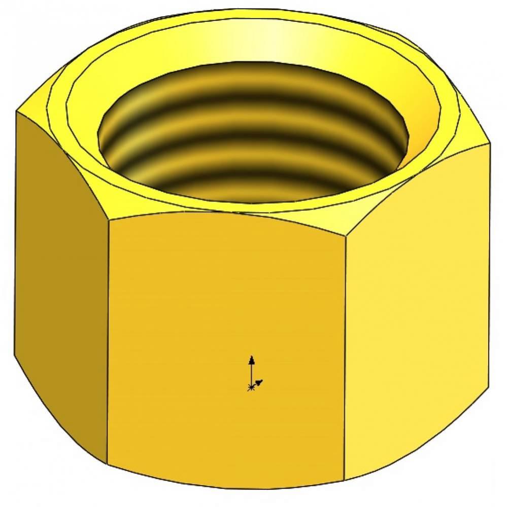 Coupling Nut for B-1202 Tailpiece (Brass