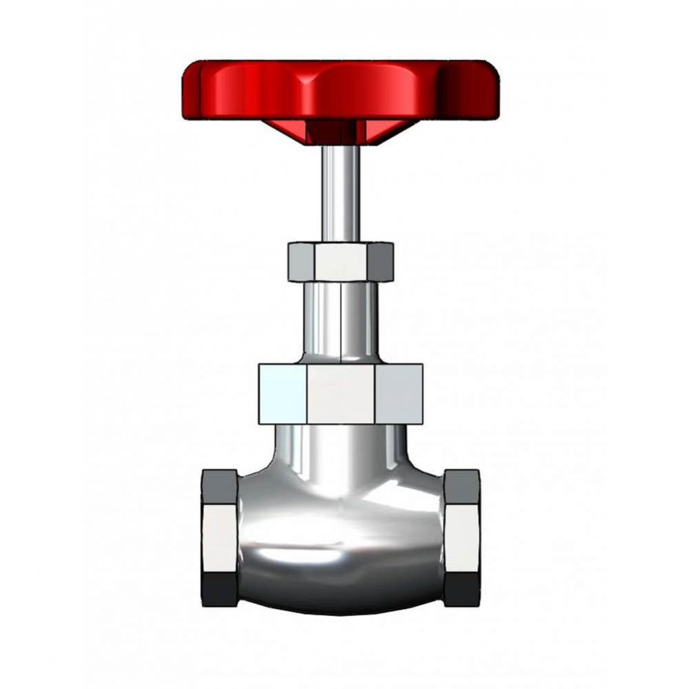 3/4'' Globe Valve, Rough Chrome Plated (S