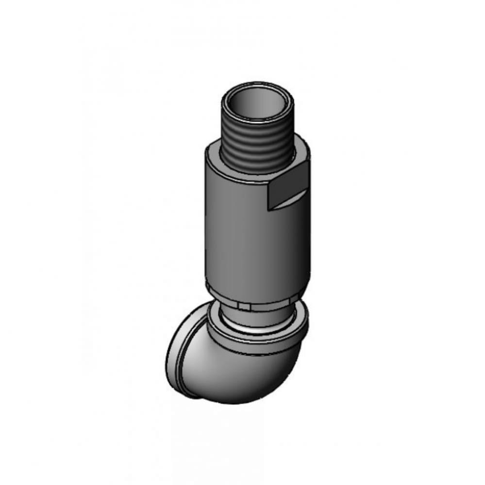 3/4'' Swivel Assembly with Elbow, Chrome-