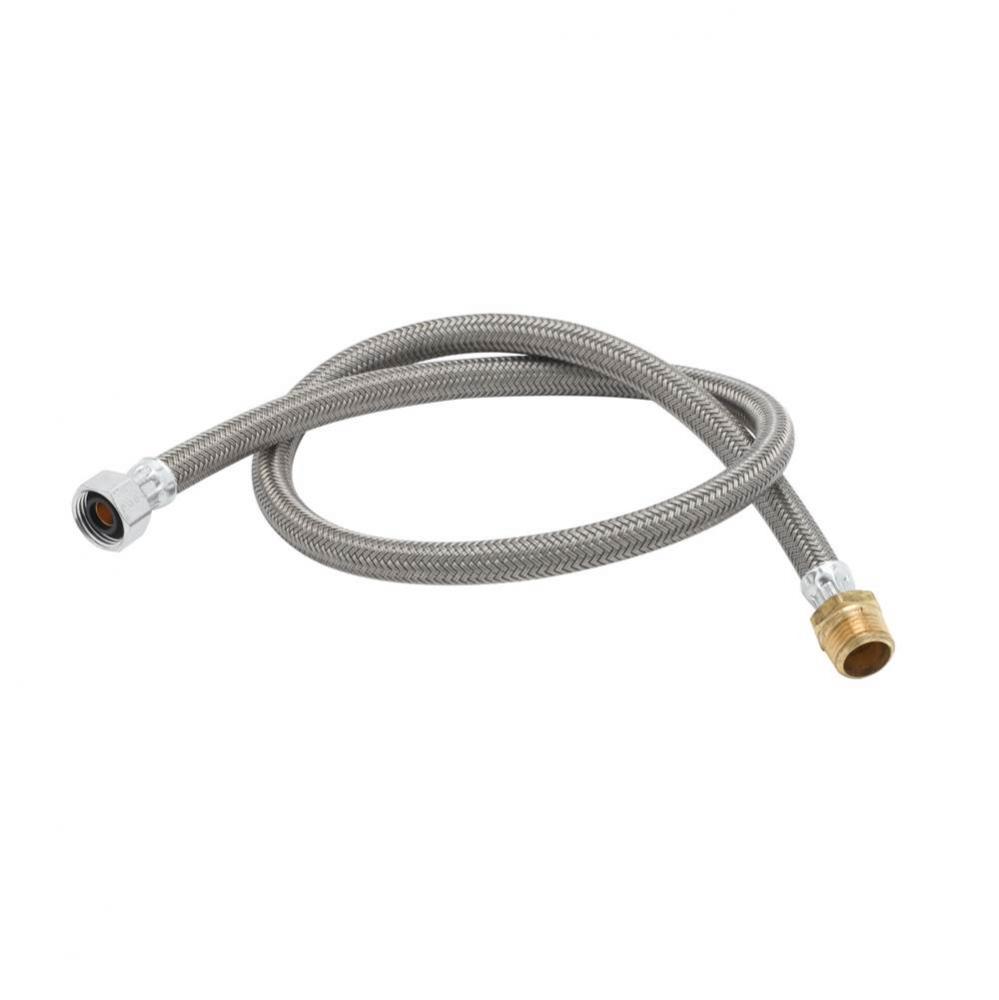 Braided Flex Hose, 1/2'' NPSM Female x 1/