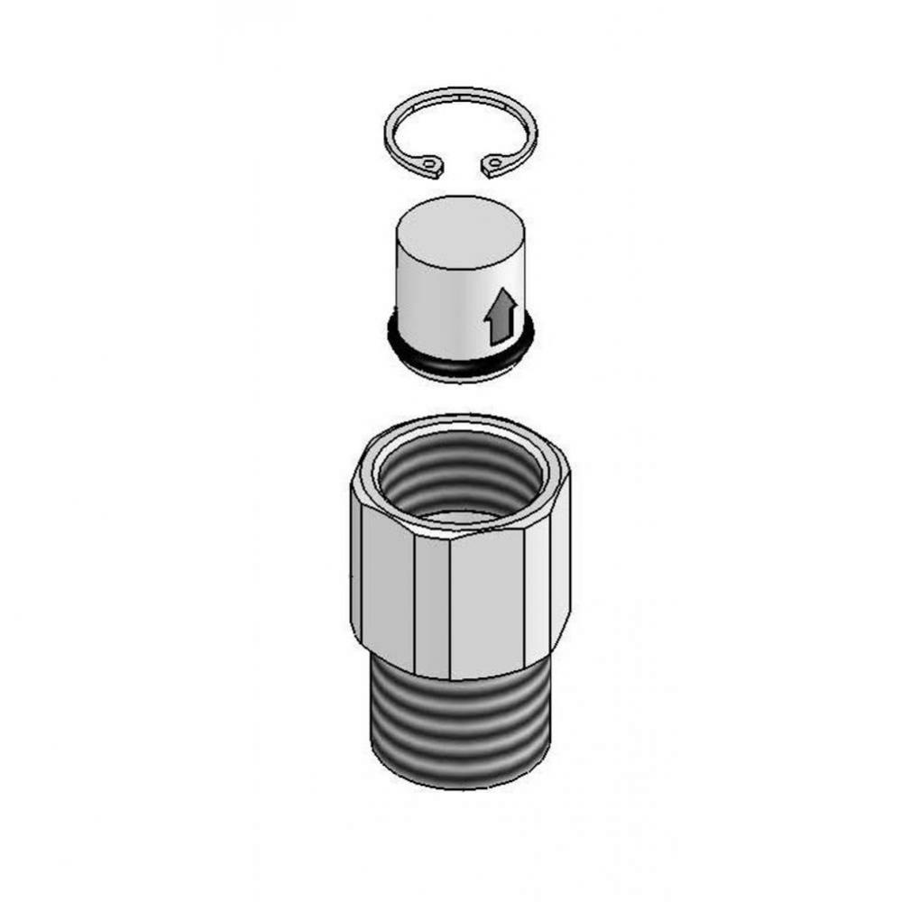 Check Valve Adapter w/ Check Valve & Ret
