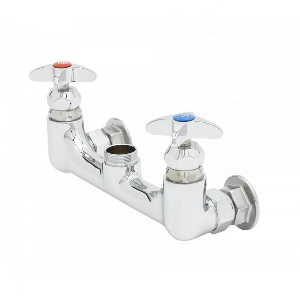 8'' Wall Mount Faucet, Integral Check Val